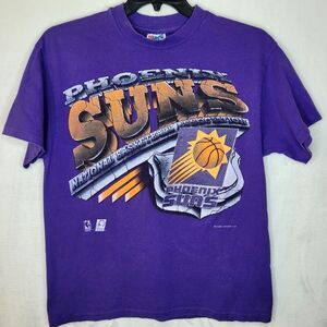 Vintage 90s Phoenix Sun Graphic T Shirt Magic Johnson Ts Size Large